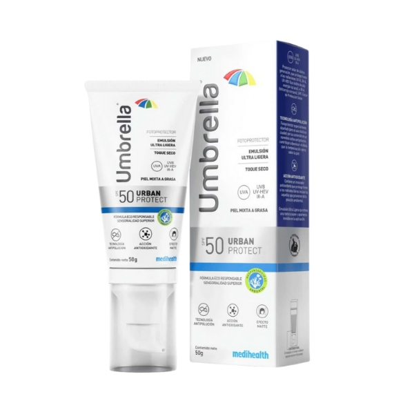 Umbrella Urban Protec Emulsion Ultra Ligera Spf 50+ Piel Mixta A Grasa 50G.
