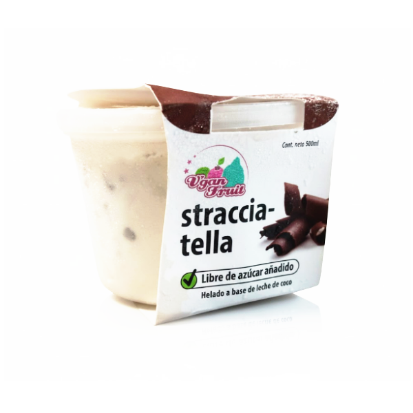 Vegan Fruit Helado Vegano S.Azucar Stracciatella 500Ml