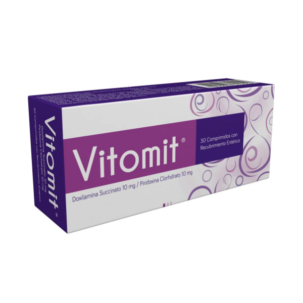 Vitomit Doxilamina+Piridoxina 10Mg/10Mg X 30 Comprimidos Ccm
