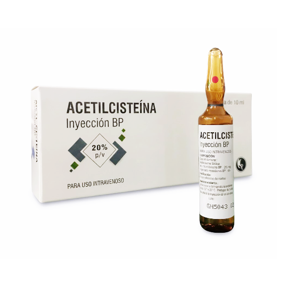 Acetilcisteina Ampolla 20% 200Mg/Ml I.V X 10Ml Kwality