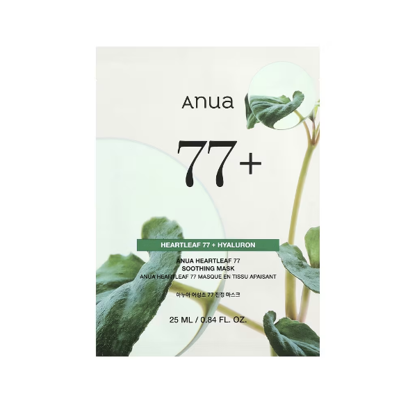 Anua Mascarilla Heartleaf 77 Ácido Hialurónico25Ml