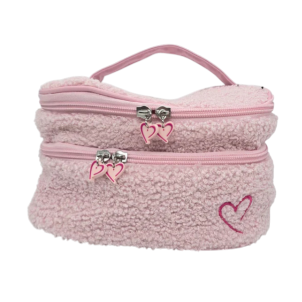 Beauty Creations Cosmetiquera Rosada Acolchada