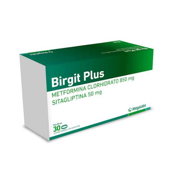 Birgit Plus 50Mg/850Mg X 30 Comprimidos Roemmers