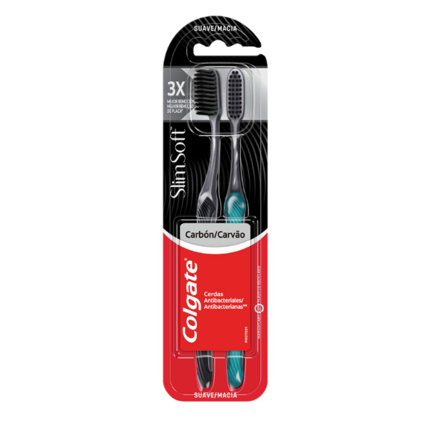 Colgate 2 Pack Ceps./ Slim Soft Carbon.
