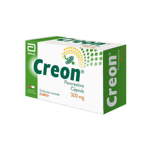 Creon 300Mg X 50Caps. Abbott