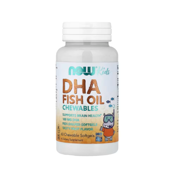 Dha Kids Fish Oil Chewables 100Mg X 60Caps. Now