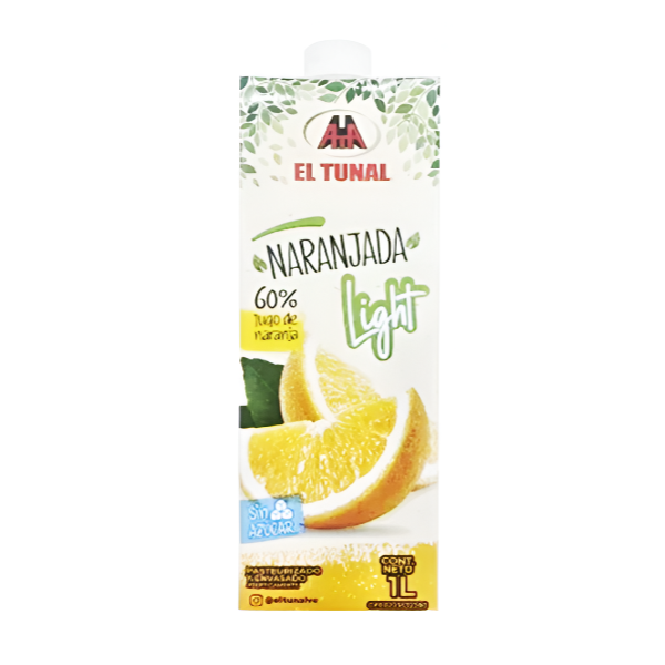El Tunal Light Jugo De Naranjada 1Lt.