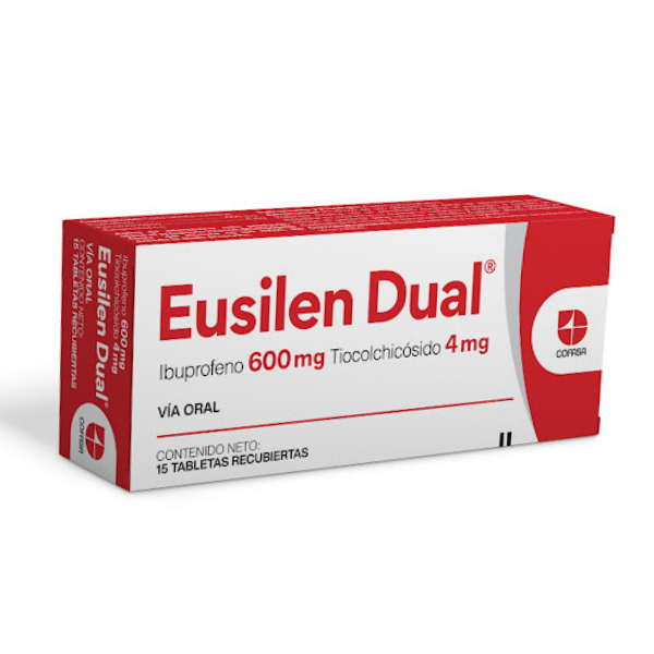 Eusilen Dual 600Mg/4Mg X 15Tab. Cofasa