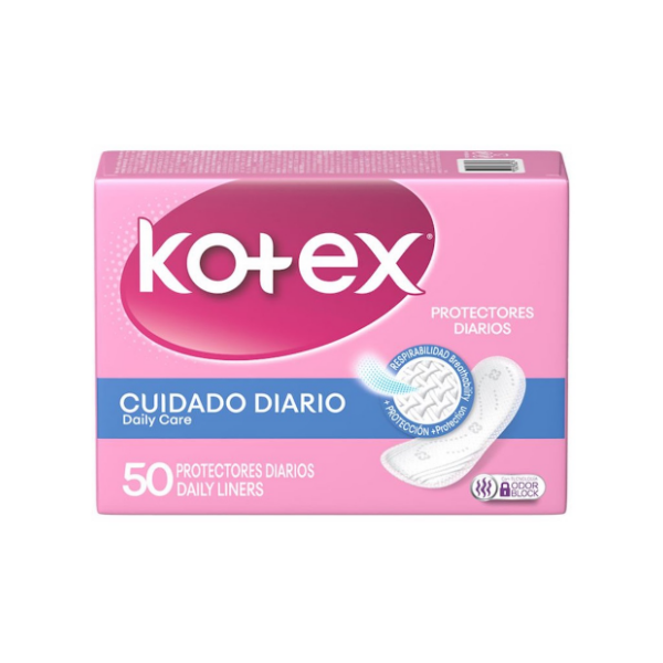 Kotex Protectores Cuidado Diario X 50 Unidades