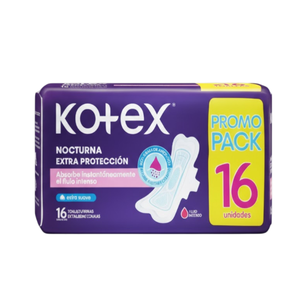 Kotex Toallas Tela Nocche X 16 Unidades