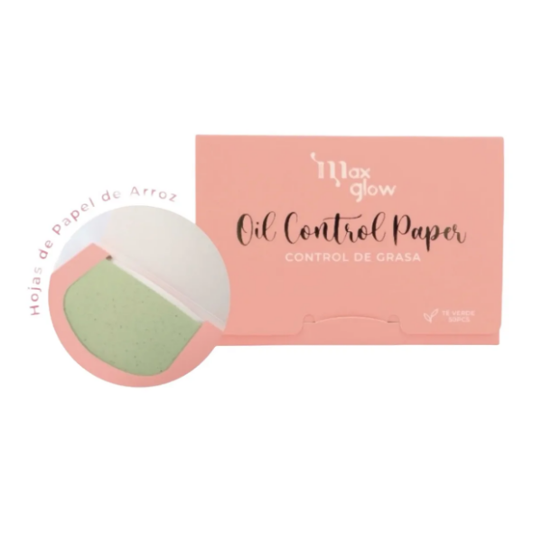 Max Glow Papel Para Control De Grasa 50Pcs