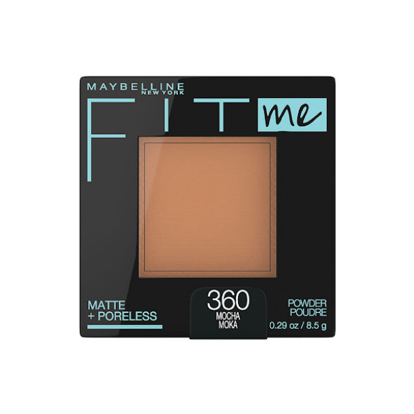 Maybelline Fitme Matte + Poreless. Polvo Compacto./ Mocha Moka Nº360 X8.5Gr