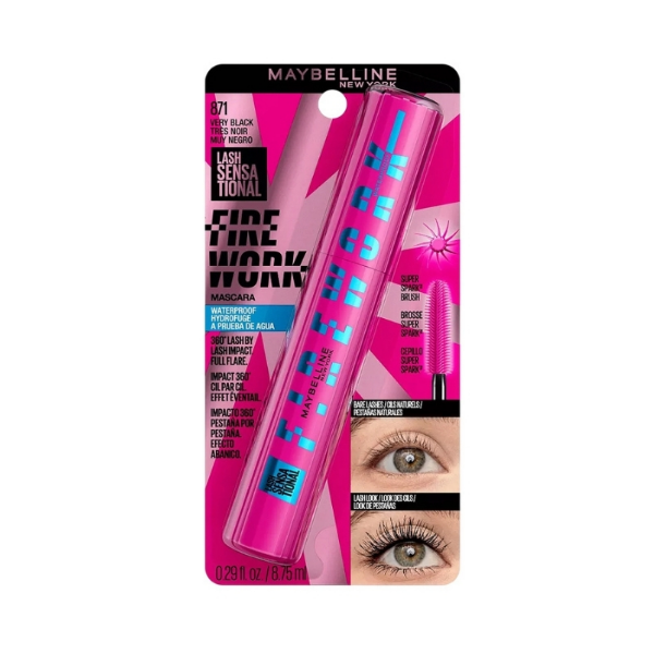 Maybelline Mascara Para Pestañas Fire Work Waterproof 871 X 10Ml