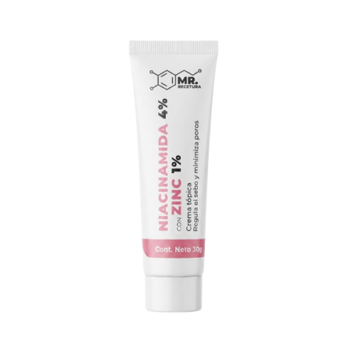 Niacinamida Crema 4% Con Zinc.X 30Gr. Mr Recetura
