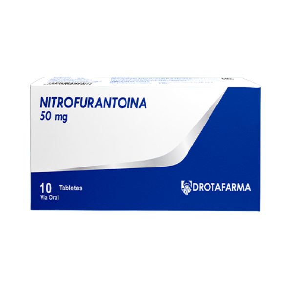 Nitrofurantoina  50Mg X 10 Tabletas De Dispensador Drotafarma