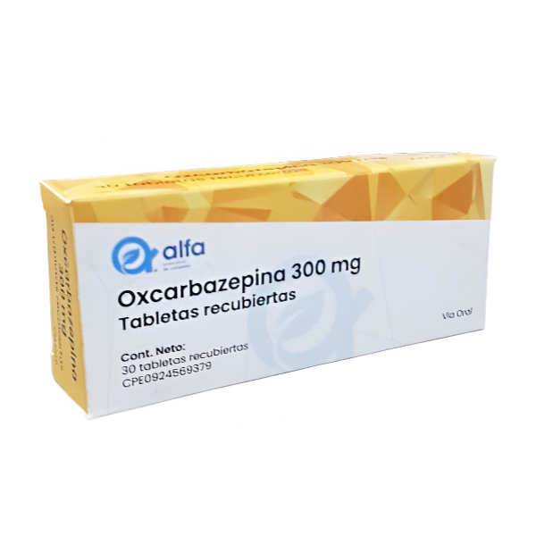 Oxcarbazepina 300Mg X 30 Tabletas Alfa