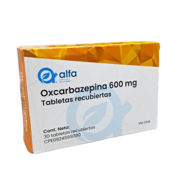 Oxcarbazepina 600Mg X 30 Tabletas Alfa