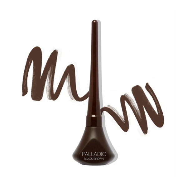Palladio  Delineador Líquido De Ojos / Black Brown 3.8Ml