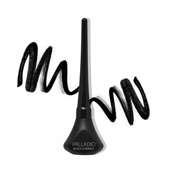 Palladio  Delineador Líquido De Ojos / Black Shimmer 3.8Ml