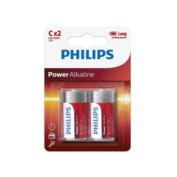 Philips Pila C Alkaline 2X Power.