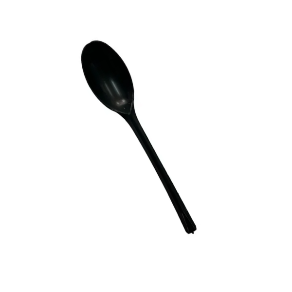 Selva Cucharilla Postre Plast.Negra X 25Unds.