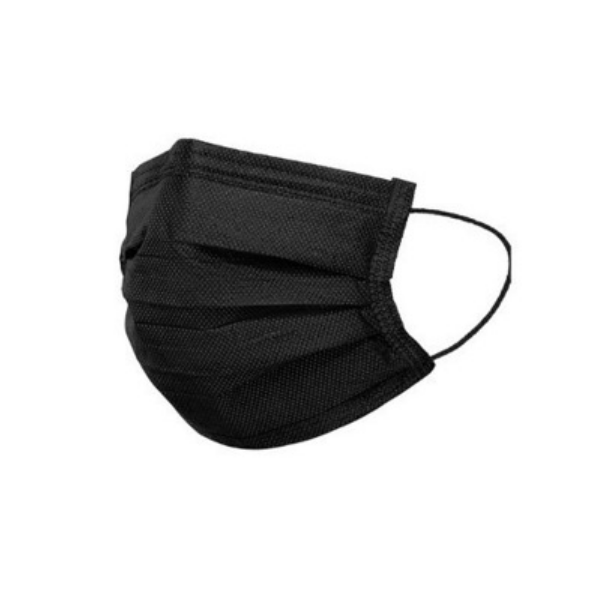 Tapaboca Negro Con Elastica X 1 Unidad.