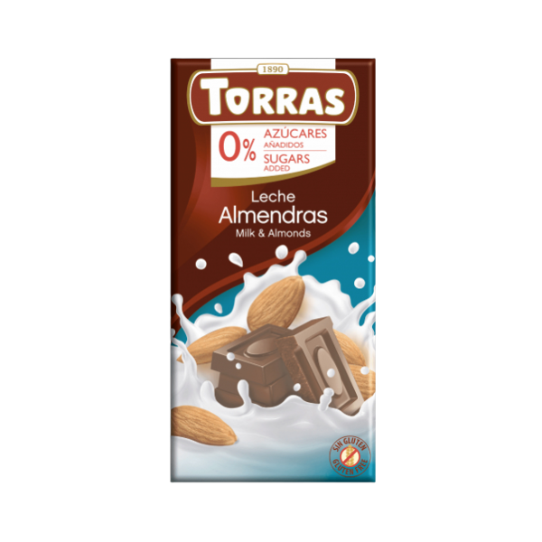 Torras Chocolate Leche De Almendras  75Gr.