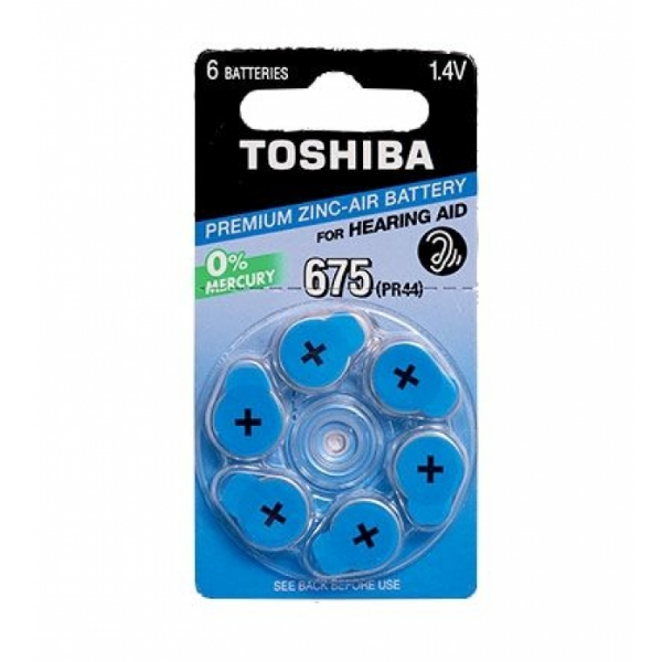 Toshiba Blister Pila Auditiva  1.47V 675
