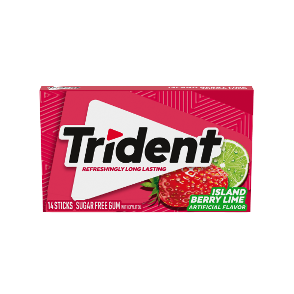 Trident Island Berry Lime Sin Azúcar X 14 Sticks