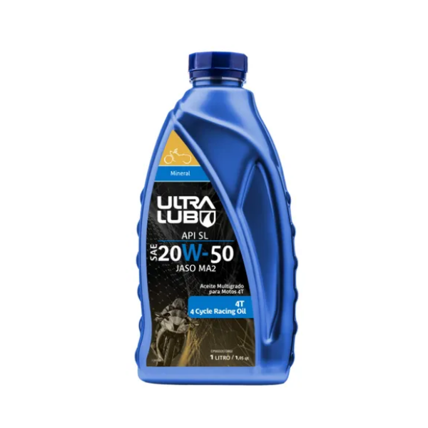 Ultra Lub Aceite Mineral Multigrado Para Motor 4T 20W 50 1L