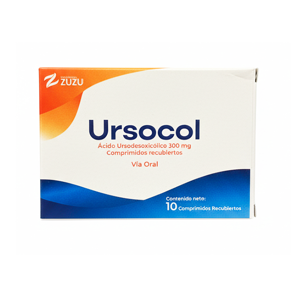 Ursacol Ácido Ursodesoxicólico 300Mg X 10 Comprimidos Zuzu