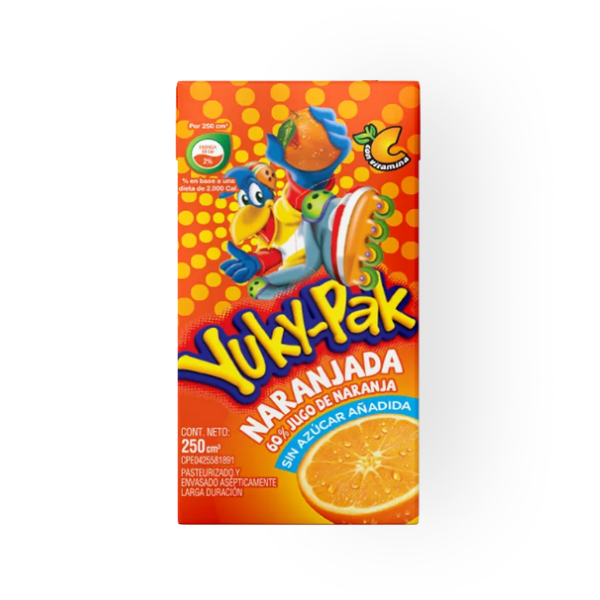 Yuky-Pak Jugo Naranjada Sin Azúcar Uht 250Ml