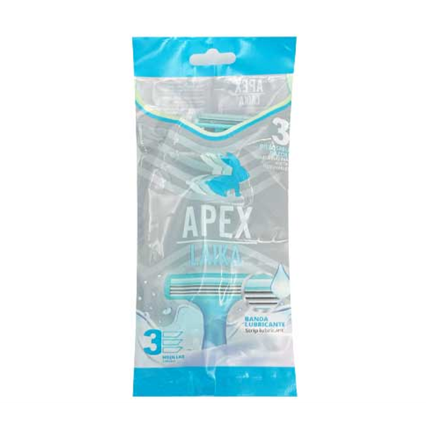 Apex Afeitadora Laika 3 Hojas X 3 Unidades