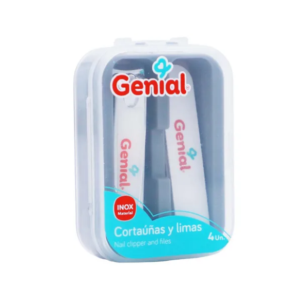Genial Cortauñas Y Limas 4 Unidades Gn-Fpc4