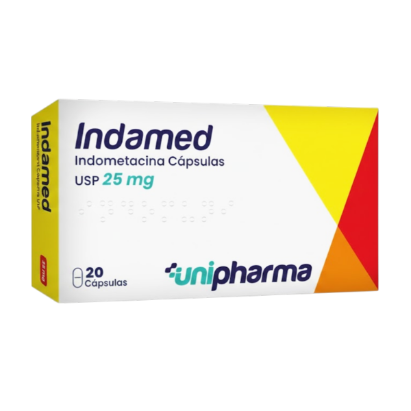 Indamed Indometacina 25Mg X 20 Cápsulas Unipharma