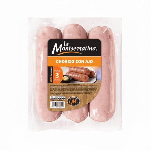 La Montserratina Chorizo Con Ajo X 3 Unidades