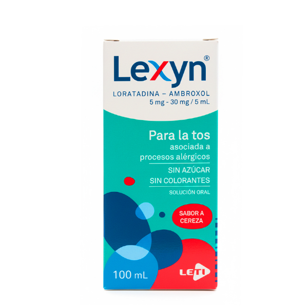 Lexyn Ambroxol+Loratadina Jarabe 5Mg-30Mg/5Ml X 100Ml Leti