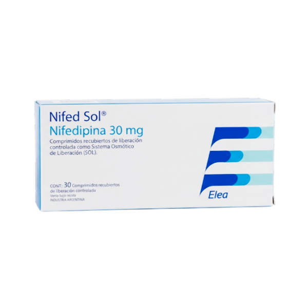 Nifed Sol Nifedipina 30Mg X 30 Comprimidos Elea