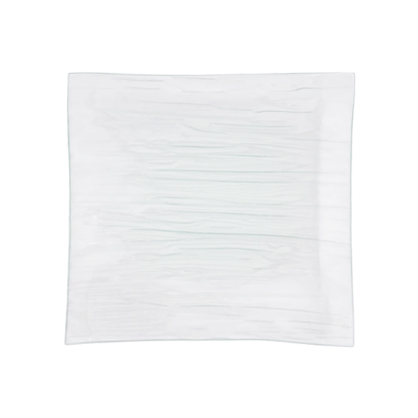 Plato De Vidrio Decorativo Cuadrado B2005843