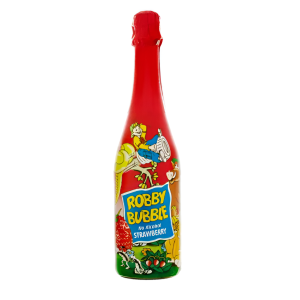 Robby Bubble Bebida Gasificada Fresa 1.5Lt