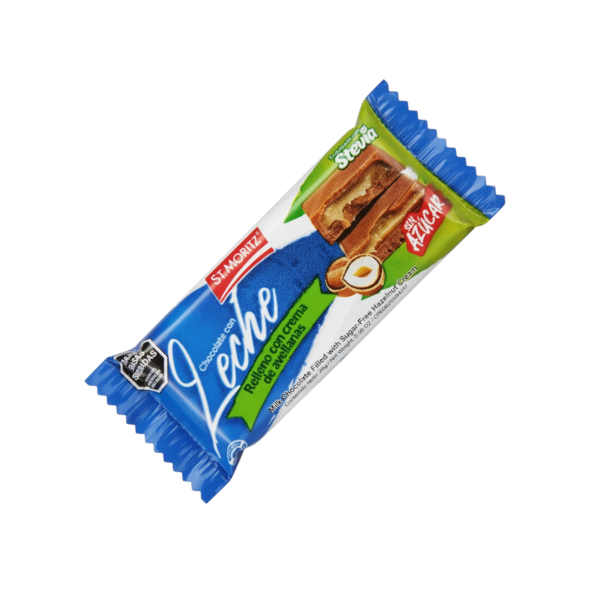 St.Moritz Chocolate Con Leche/Stevia Sin Azúcar  28Grr.