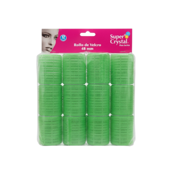 Super Crystal Rollos De Velcro 48Mm X 12 Unidades