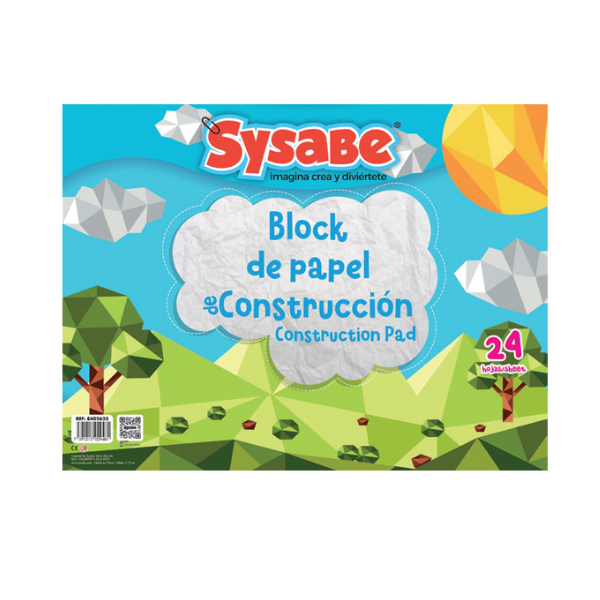 Sysabe Block De Papel De Construccion 24Hojas 8402625
