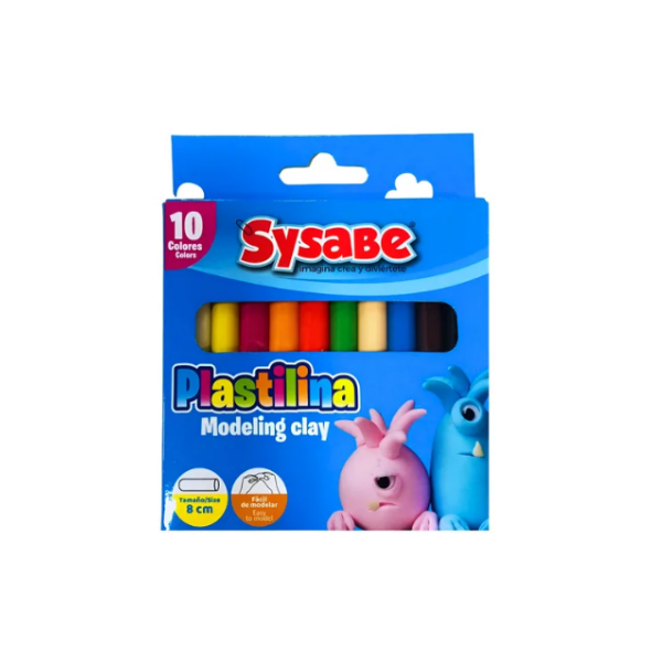 Sysabe Plastilina 10 Colores 172710Ba