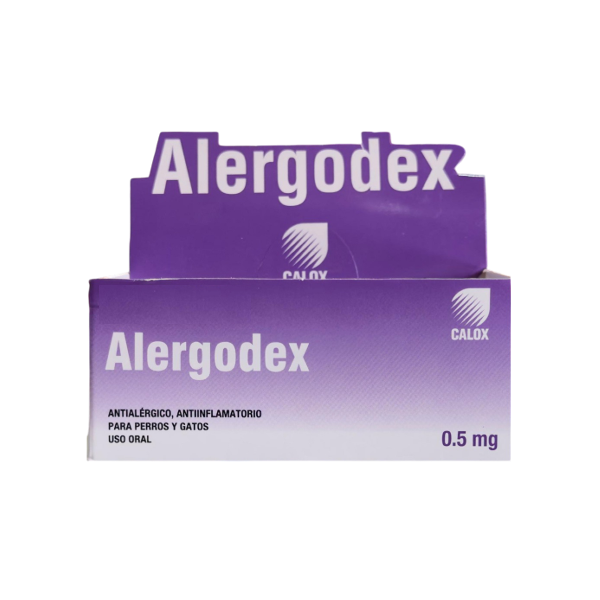 Alergodex Dexametasona 500Mg X 10 Tabletas De Dispensador (Uso Veterinario). Calox