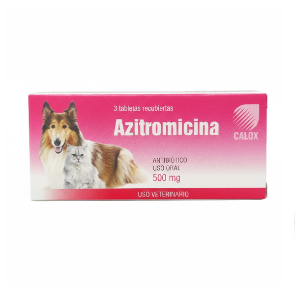 Azitromicina 500Mg X 3 Tabletas (Uso Veterinario). Calox