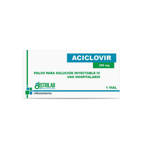 Aciclovir Ampolla 250Mg/I.V Distrilab