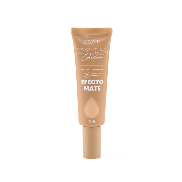 Anyeluz Base Mate Alta Cobertura Tono 4 (30Ml)