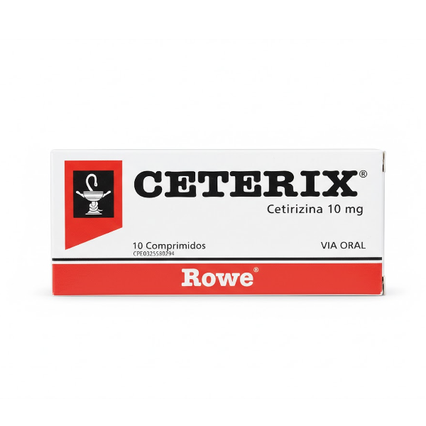 Ceterix 10Mg X 10 Comprimidos  Rowe