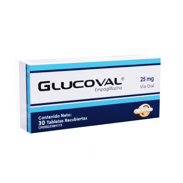 Glucoval Empagliflozina25Mg X 30 Tabletas Valmorca